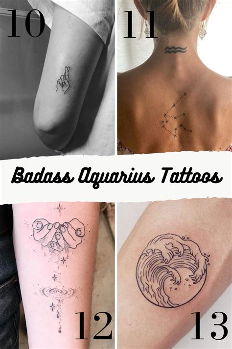 Unique Aquarius Tattoo Ideas for Men